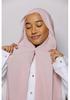 New Chiffon Lazy-Person Scarf with Magnetic Buckle - Anti-fall, Solid Color, Versatile, In Stock