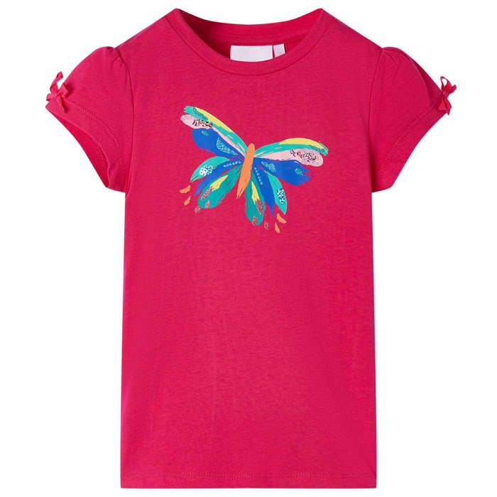 Bright Pink T-shirt for Children 92/104/116/128/140