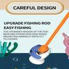 Magnetic Fishing Toy for Kids, Educational Early Learning Game, Parent-Child Interactive Fishing Board with Magnetic Rod for Boys and Girls (Green)