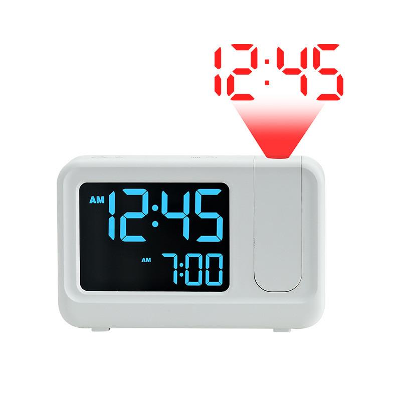 Minimalist Lcd Table Clock With Calendar And Alarm For Living Room Use