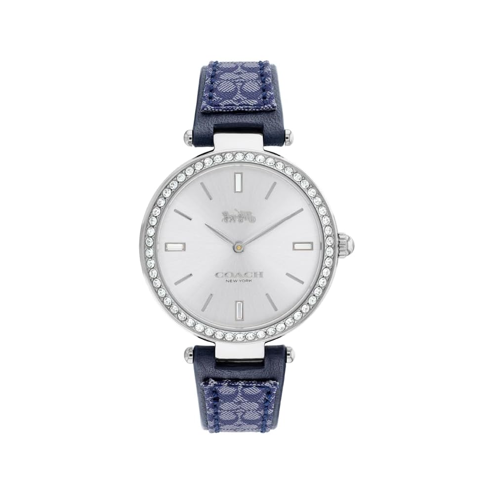 Coach Park Women s Watch Silver Dial Blue Leather Strap 14504094