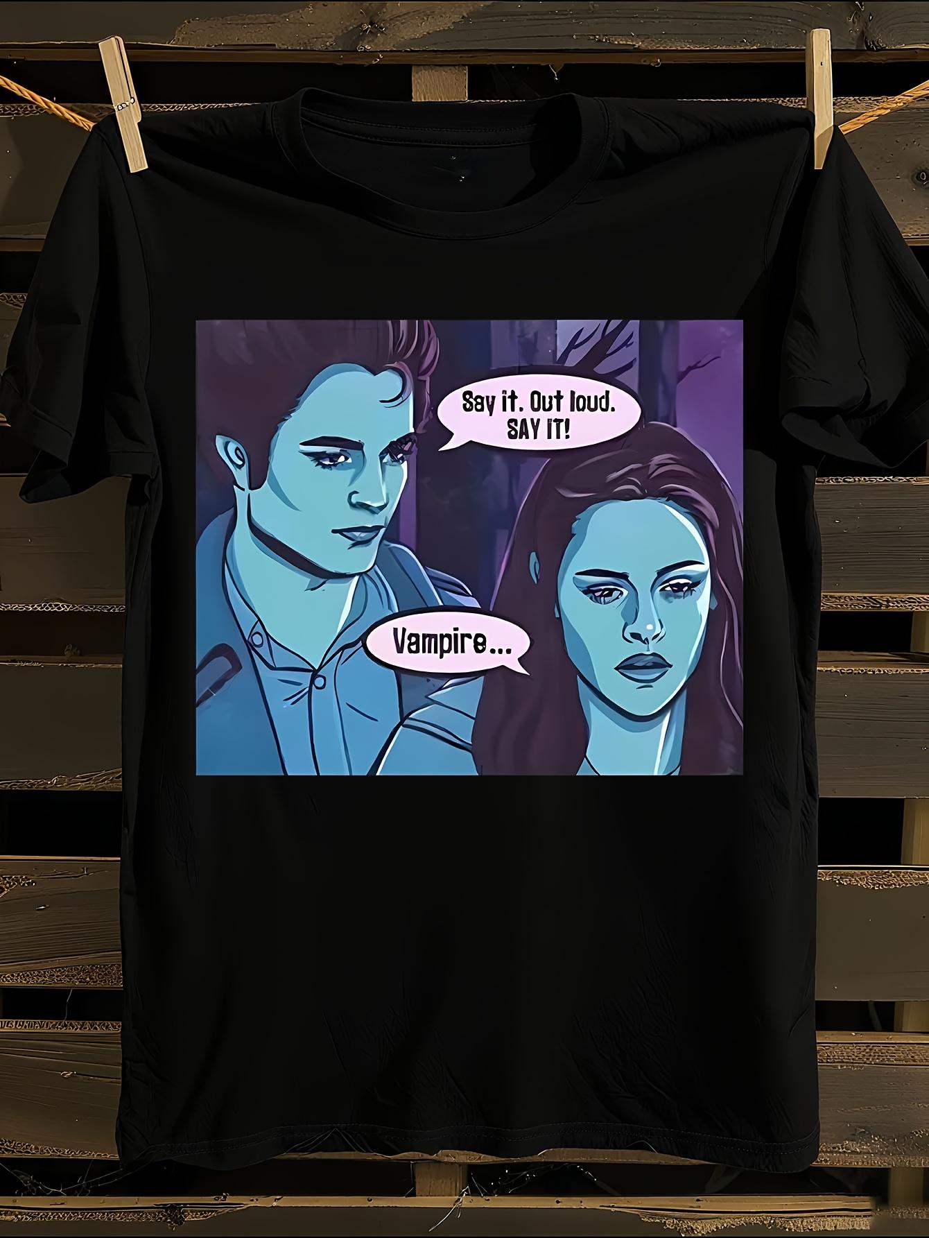 Unisex Vampire Vintage Style Edward Cullen Graphic Haraju... L