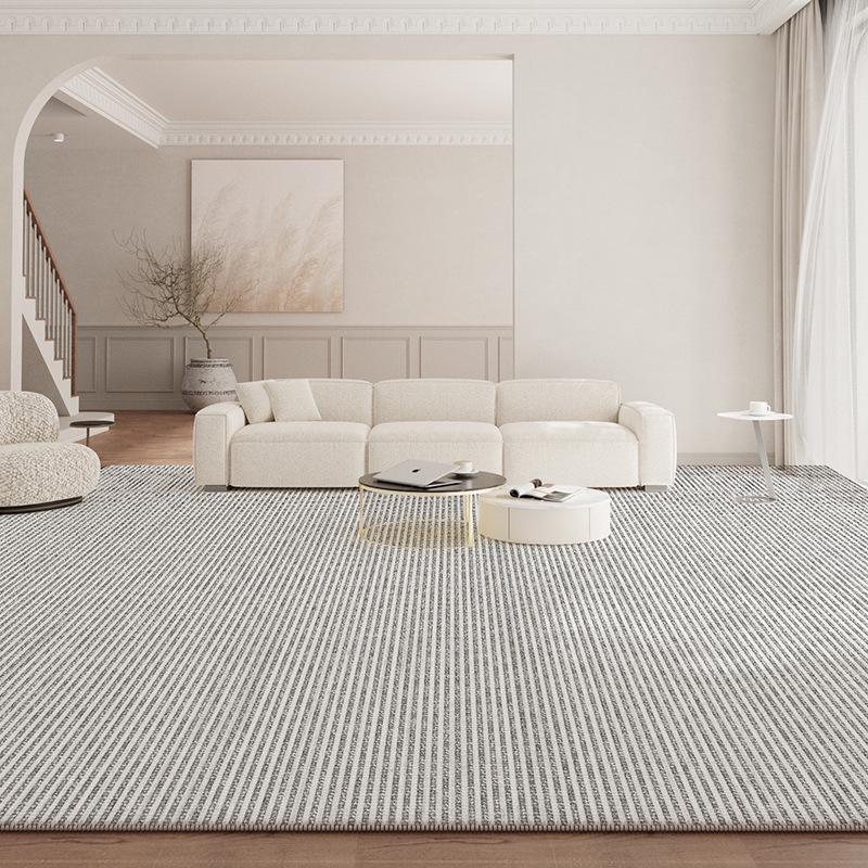 Wabi-Sabi Luxury Waterproof Living Room Carpet - Solid Color, Loop Velvet, Wash-Free and Wipeable, Ideal for Coffee Table & Bedroom