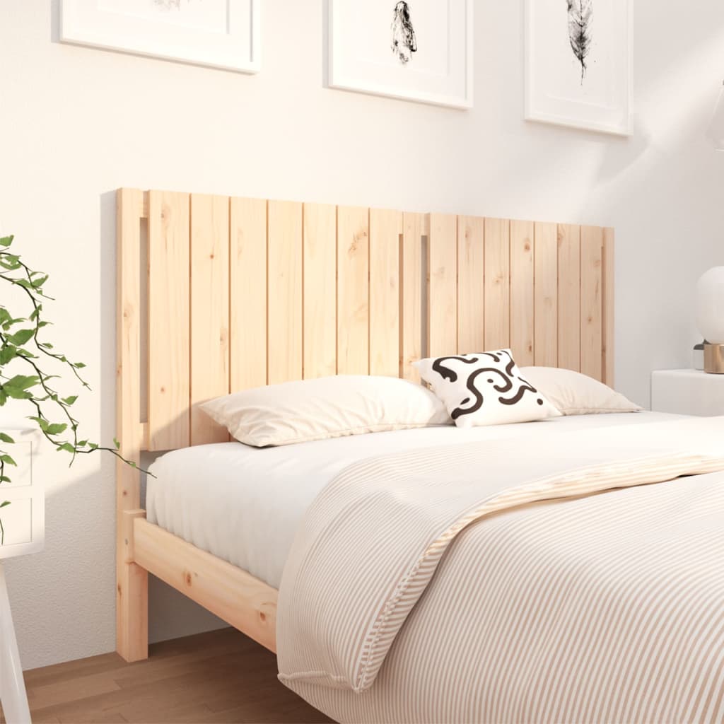 Headboard 165.5 X 4 X 100 Cm Solid Pine Wood