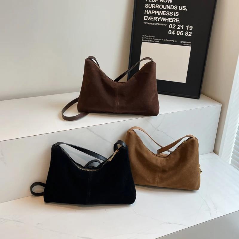 Yeni Retro Plütonyum Deri Omuz Çantaları Kadınlar için Kore Lüks Moda Çapraz Askılı Çanta Kadınsı Basit Trend Çantalar
