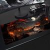 Shanshui Mond Mauspads Groß Computer Büro Gaming Schreibtischunterlagen XXL Gummi Rutschfest Gaming Tastatur Mauspads Langes Gummi Schreibtischmatte