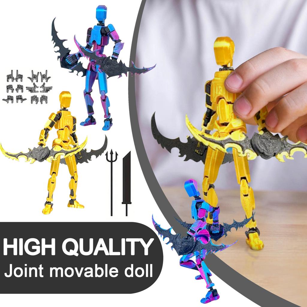 Mobile Doll Set, 3D Printed Titan Robot Mobile Doll, Posable Mobile Doll, Suitable For Collectors, Desktop Decoration