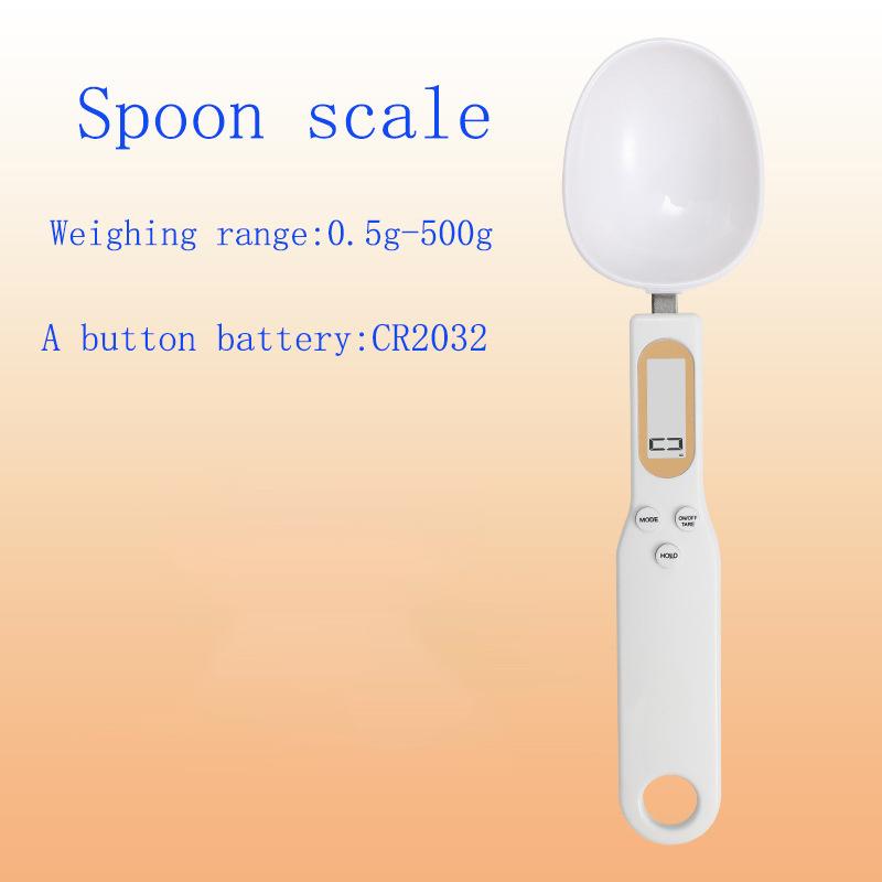 500G/0.1G Weight Measuring Spoon Portable Lcd Digital Kitchen Scale Electronic Food Measuring Spoon Scale Kitchen Tool For Food белый