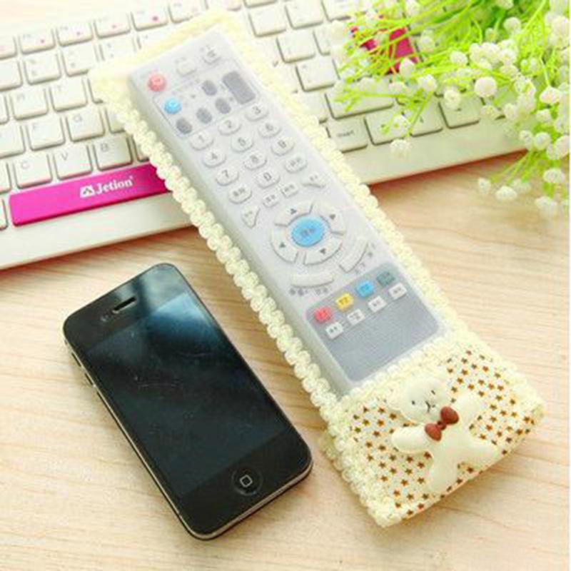 Universal Remote Control Cover Cartoon Bear Lace Tv / Air Conditioning Remote Case