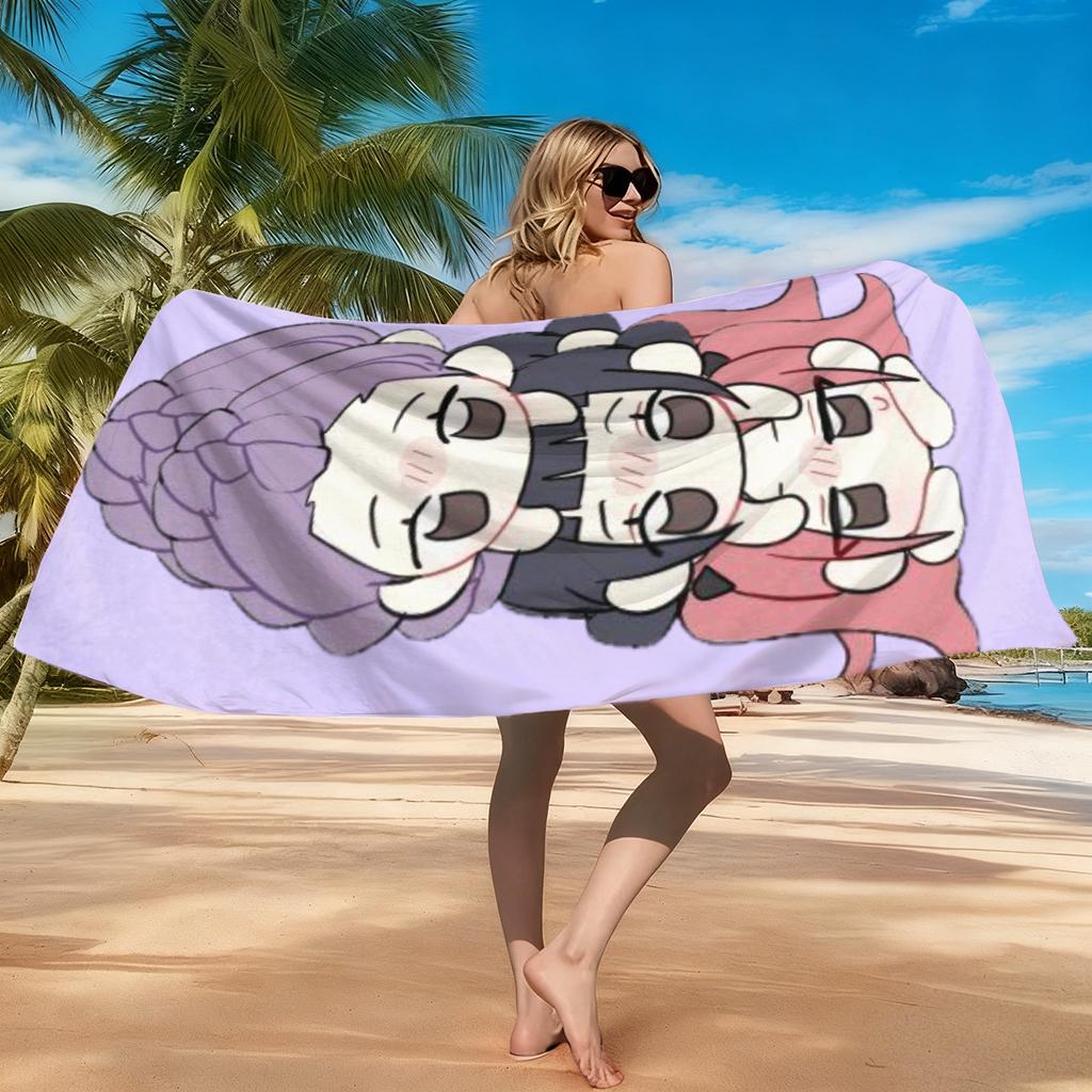 1pc Cute K-pop Beach Towel Quick-Drying Super Towel For Beach Pool Sport Yoga Gym Home Towel Gift for Friends Sand Free Towel