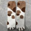 Female Autumn and Winter Lovely Cat PAWS Thickened Warm Floor Sleeping Socks