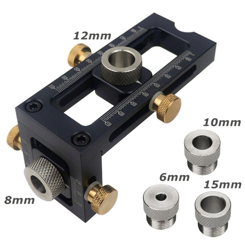 Alignment Drill Puncher Locator 2 in 1 Doweling Jig Kit Auxiliary Tool Hole Puncher  Children Bed