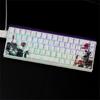 Professional PBT Keycaps MXes 60/68Keys Dyes Sublimated Plums Flower Pattern Ergonomic OEM Profile Computer Access