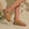 Summer Peep Toe Platform Sandals 2025 Hot Sale Ladies Shoes Buckle Strap Women's Sandals Fashion Plus Size Casual Sandal Women