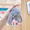 Soft Plush Doll Pendant Cute Cartoon Bunny Keyring Lovely Bag Charm  Girl