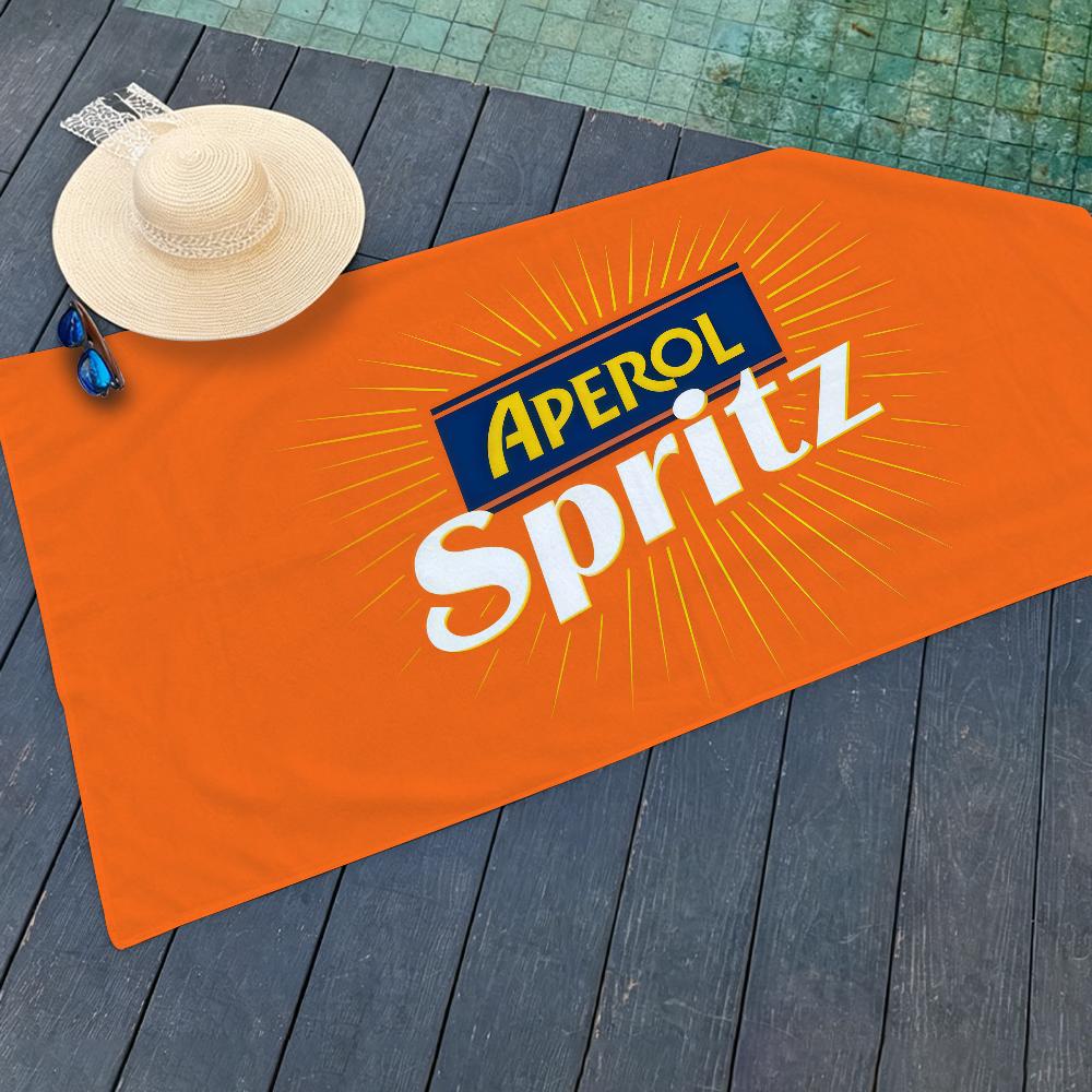 Fashion print A-Aperols Spritz Towel Drying Bath Towel Applicable To Light Swimming Camping Yoga Beach Out