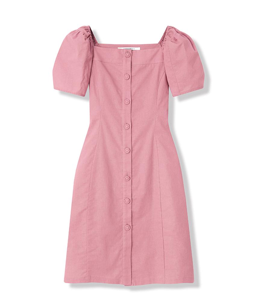 VIVACIOUS Pellier Square Neck Puff Sleeve Dress - 5Col