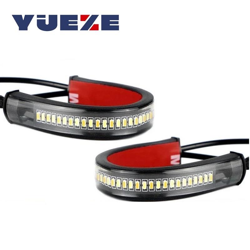 Universal flexible light-emitting diode motorcycle turn signal light brake light bar