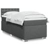 VidaXL Slatted Bed Base with Mattress Dark Grey 80x200 Cm Fabric 3288030