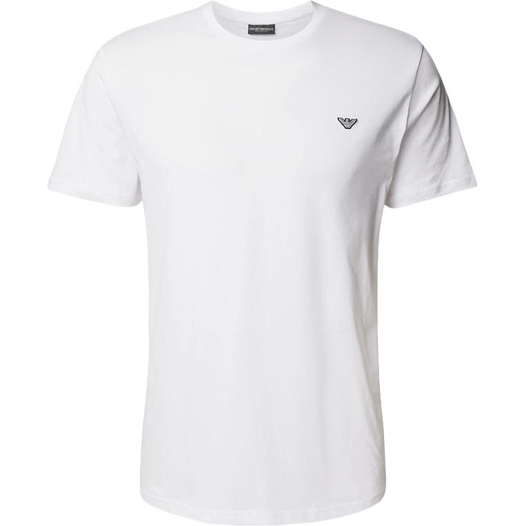 

Emporio Armani Ea Ss25 Embroidered Eagle Logo Slim Fit Short Sleeve T-Shirt Men Tops White EM000574-AF12331-U0002 L