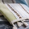 American Style Thick Cotton Linen Stripe Blackout Window Curtains with Tassel Bedroom Kitchen Drapes Curtains In The Living Room