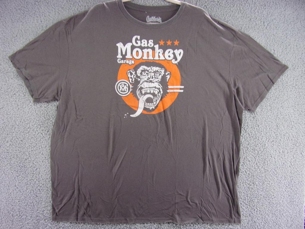 Gas Monkey Garage Shirt Heren 3XL Grijs Officieel Grafisch T-shirt Unisex T-shirt