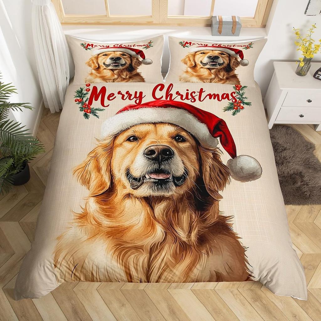 Comforter Merry Christmas King Size Cute Bedding Set For Kids Boys Girls Bohemian Room Decor Bedding Collection 3 Pcs