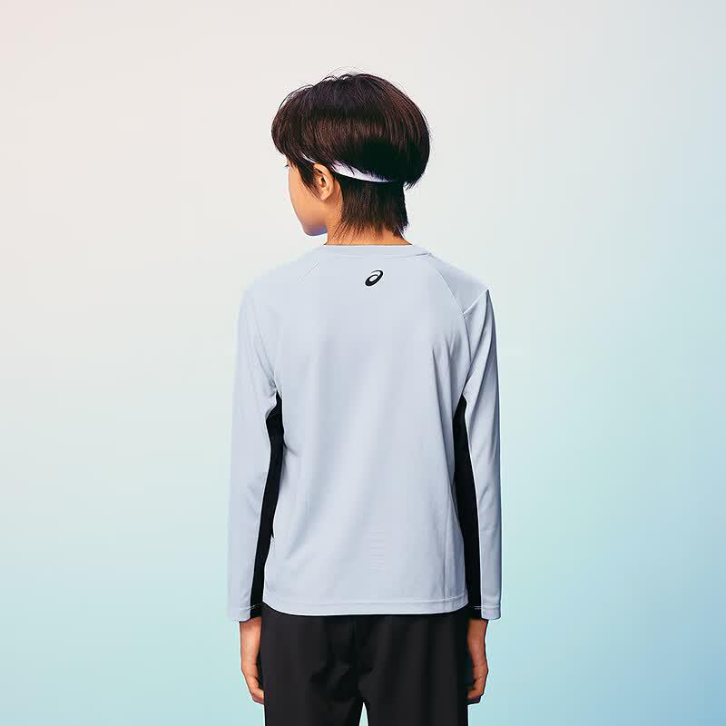 ASICS Kids' Long Sleeve Anti-Bacterial Moisture-Wicking Performance T-Shirt