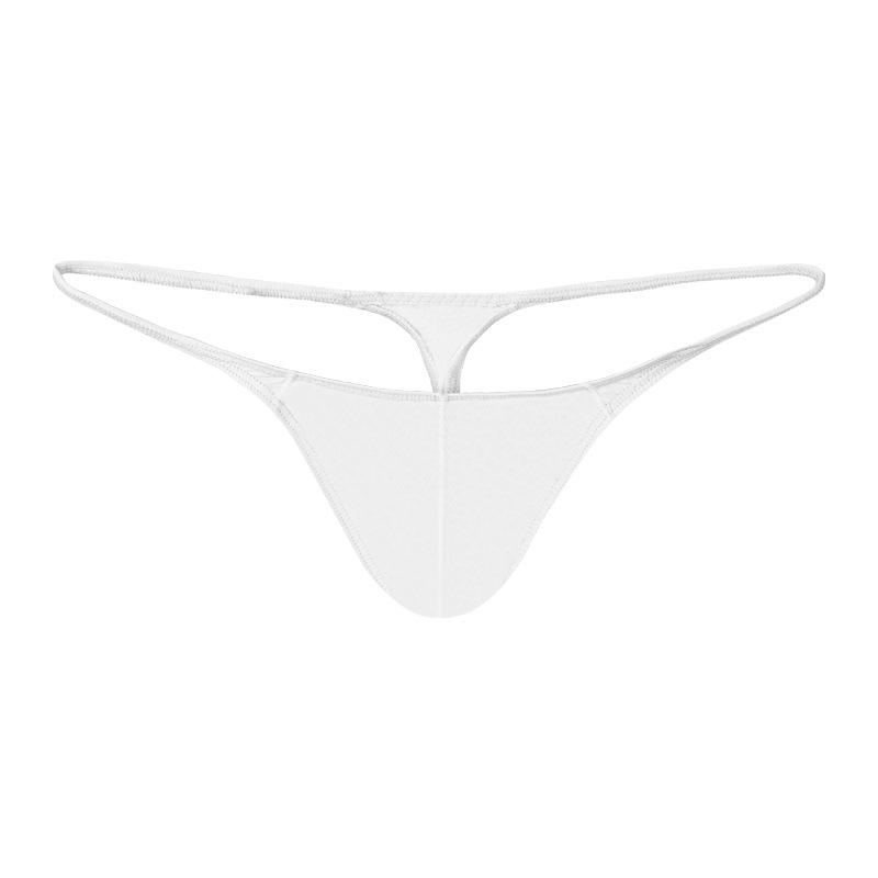 Men's Low Waist Ice Silky U Convex Thong - Breathable, Elastic, Sexy T-Back Underwear