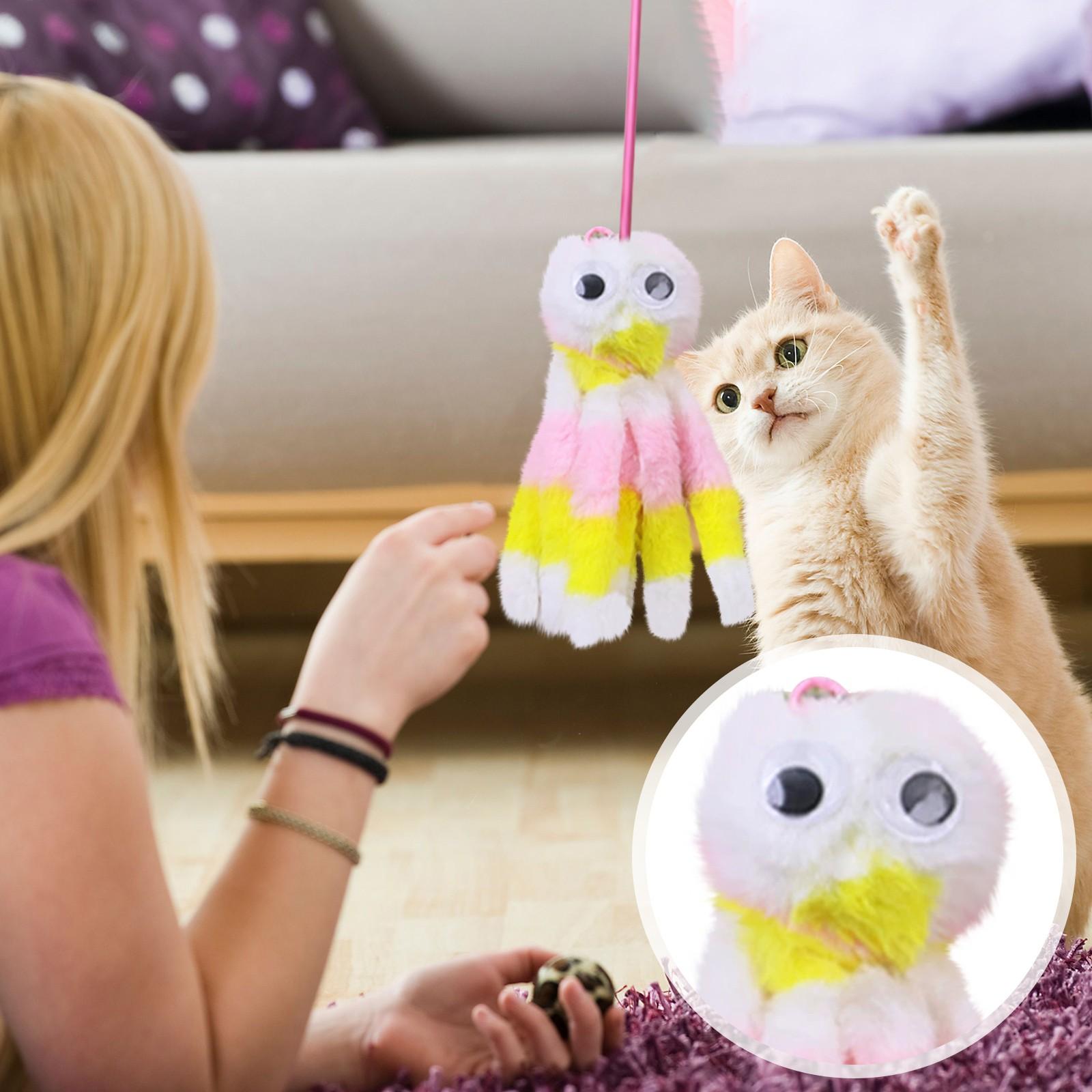 

Іграшка для котів Мила плюшева котяча м ята Корінні зуби Стрижень Стійкий до укусів Котячий тизер Жувальна іграшка Іграшка для лизання Тривога Зниження подарунків Товари для тварин One Size жовтий