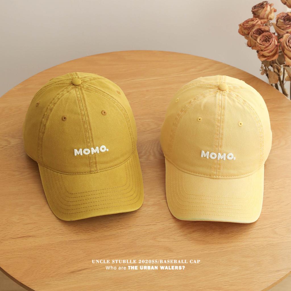 Unisex All-Season Cotton Baseball Cap With Simple Letter Embroidery Sun-Shading Duckbill Korean Soft Top Hat For Men And Women