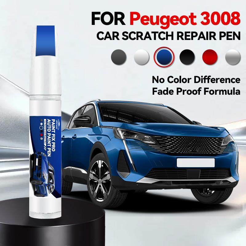 Pro Peugeot 3008 2008-2025 T84 P84 Opravná tužka na lak Dotyková pero Odstraňovač škrábanců DIY Autopříslušenství Černá Bílá Červená Modrá Šedá