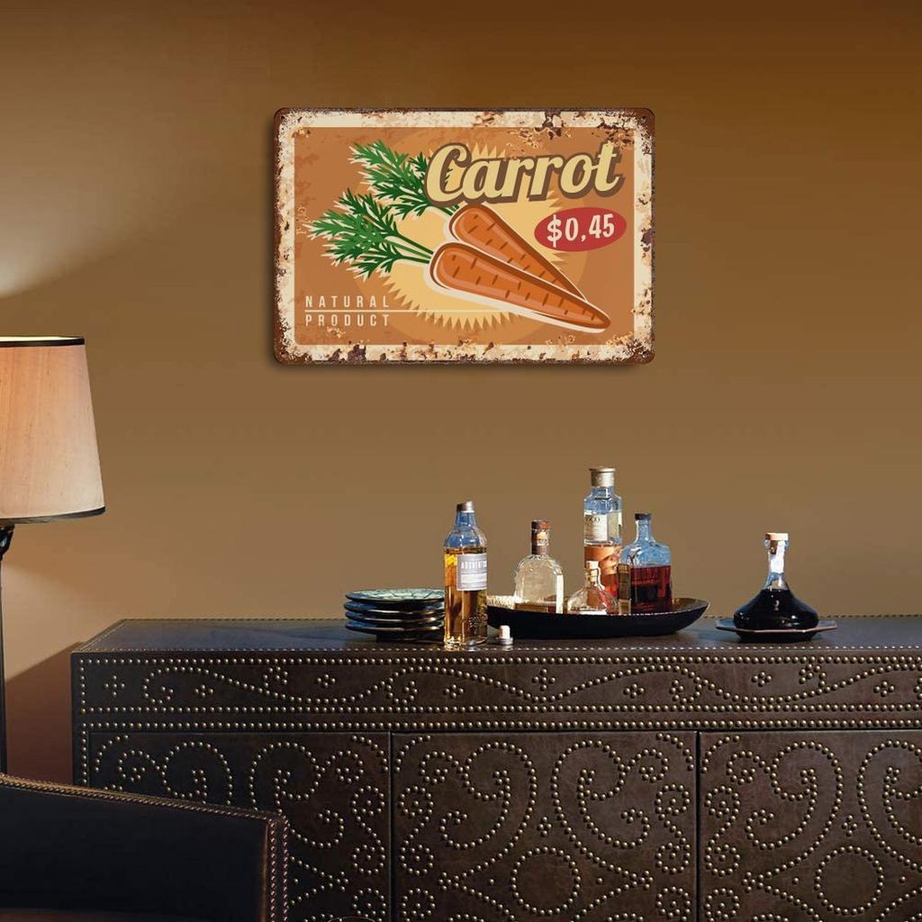 1er-Pack rustikales Metallschild im Used-Look, 20×30cm und 30×40cm, Vintage-Dekor für Barbereich, Café oder Wohnraum