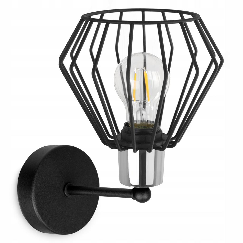 WALL LAMP, SQUARE LAMP, METAL LAMP, WIRE, LED