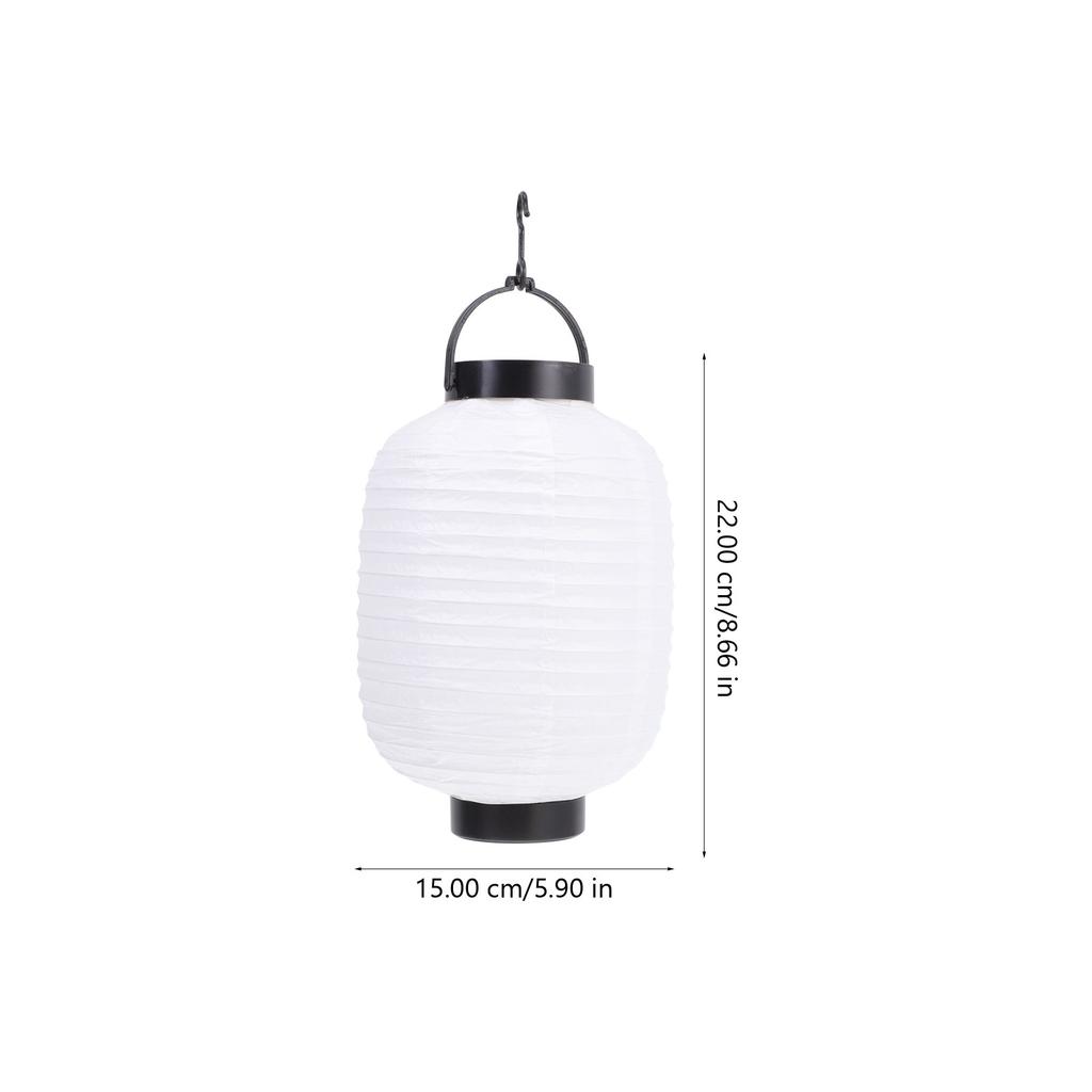 Lantern Japanese Lanterns Hanging Paper Silk Chinese Outdoor Lamp Style Ornament Waterproof Bar Decorations White