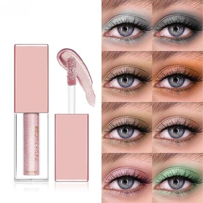 Brightening Crystal Silkworm Eyeshadow Glossy Shiny Liquid Highlighter Shadow Stick Diamond Glitter Eye Beauty Party Makeup Tool