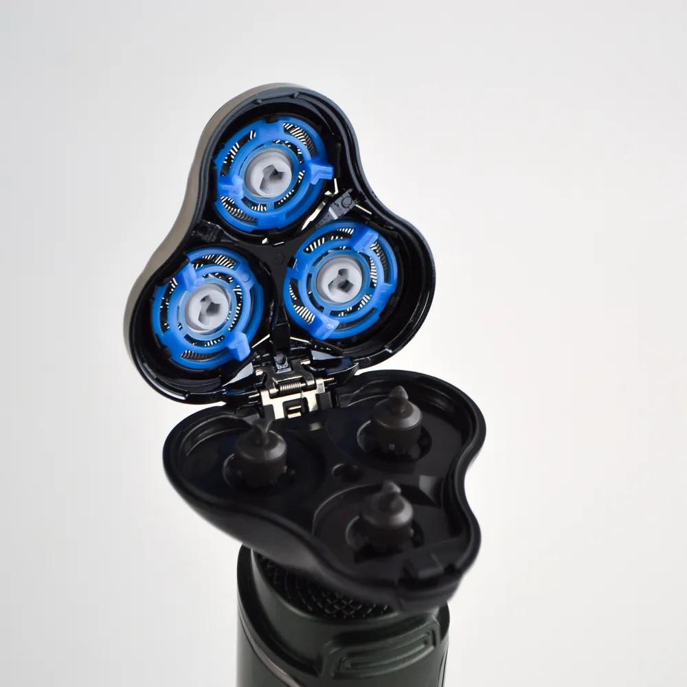 3-in-1 Electric Shaver, Dark Green, Green