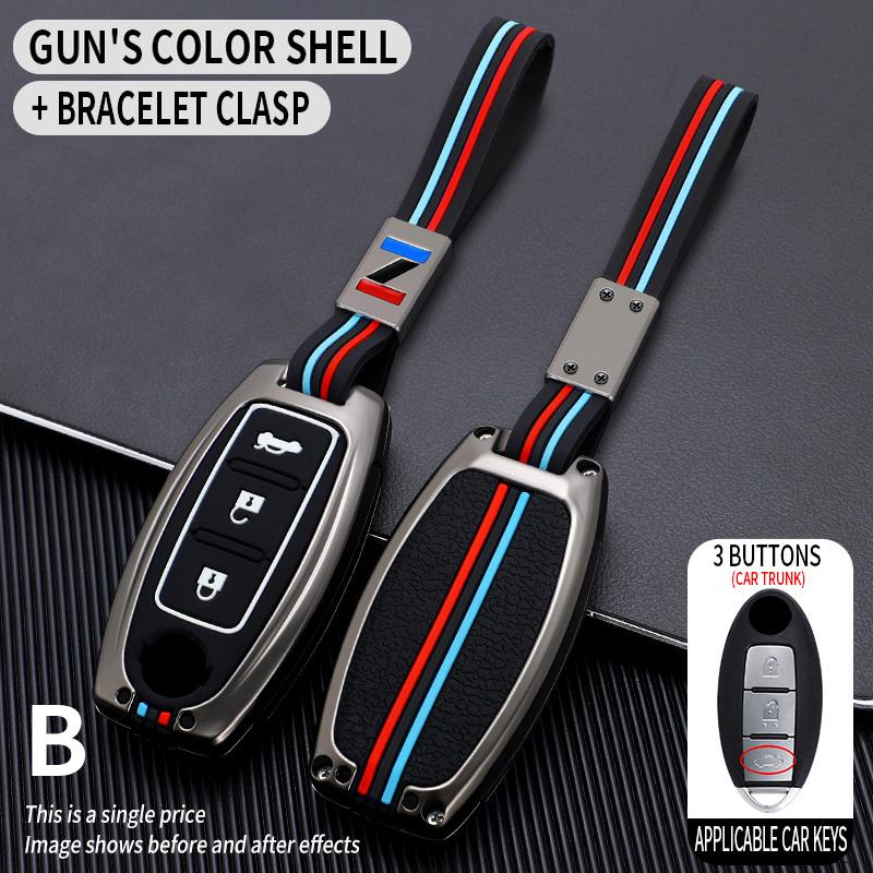 Car Key Case CoverProtective Shell Fob for Nissan Qashqai X-Trail T32 T31 Juke J10 J11 Kicks Tiida Pathfinder Note for Infiniti