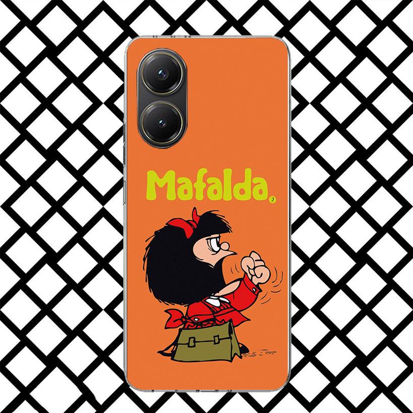Mafalda Cartoon Phone Case for Xiaomi Poco F7 Ultra X7 X6 X5 Pro X4 Gt M8 M7 Redmi 15 15C 13 13C 12 12C Soft Cover Fundas Poco F