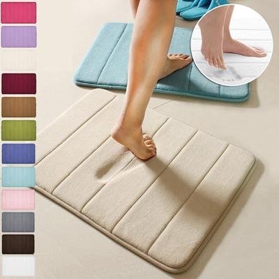 40x60cm Non-slip Mats Memory Foam Rug Shower Carpet for Bathroom Kitchen Bedroom