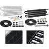 5/16-inch Transmission Oil Cooler, 4-channel Finned Tube Cooler Kit With 5/16-inch Inner Diameter Transmission Cooling Lines
