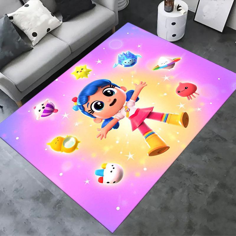 Wahre und das Regenbogenkönigreich Teppich für Wohnzimmer Schlafzimmer Zuhause Sofa Dekoration, Kinder spielen Rutschfeste Bodenmatte