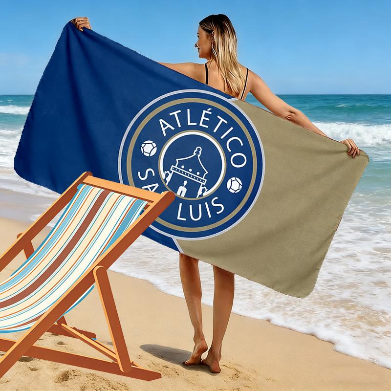 San Luis Atlético Print Beach Towel, Large Soft Quick Dry Towel for Beach Camping Swimming