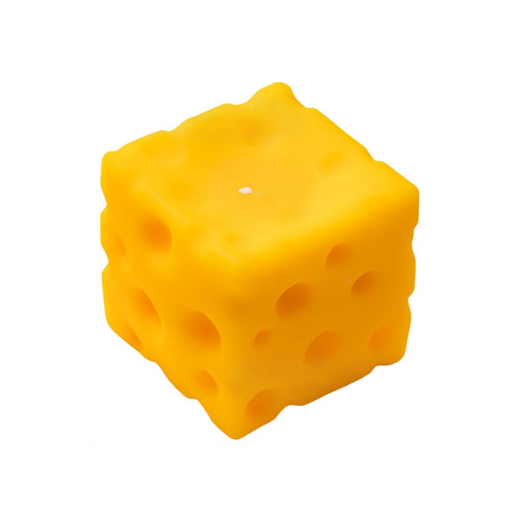

Cheese Toy Stress Relief Cheese Squeeze Toy Slow Rising Sensory Fidget Triangular Square Simulated Food Pinch For Kids Adults
