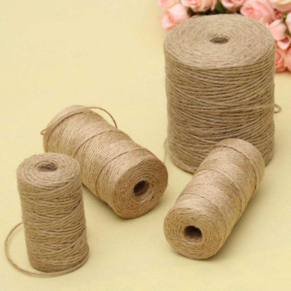 Natürliches Jute-Garn Langes braunes Seil Basteln Geschenkverpackung Verpackung Gartenarbeit Hochzeitsdeko Vintage Kordel Schnur Jute Nähen DIY