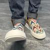 Mode Neue Herren Bunte Geometrie Muster Mesh Atmungsaktive Schuhe Lässig Slip On Walking Sneakers Schuhe Flats Zapatos Hombr