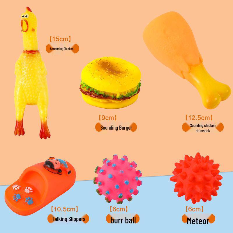 Bite-Resistant Plush Squeaky Chicken Toy for Teething Puppies and Small Dogs