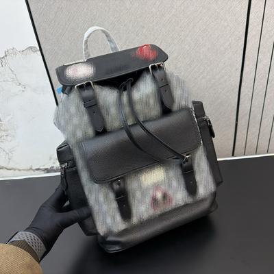   New Spring/summer Double-shoulder Backpack Unisex, Large Capacity, Large Pocket, Travel Vertical Zipper School Bag