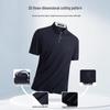MONTAGUT Men's Summer Waffle Knit Polo Shirt