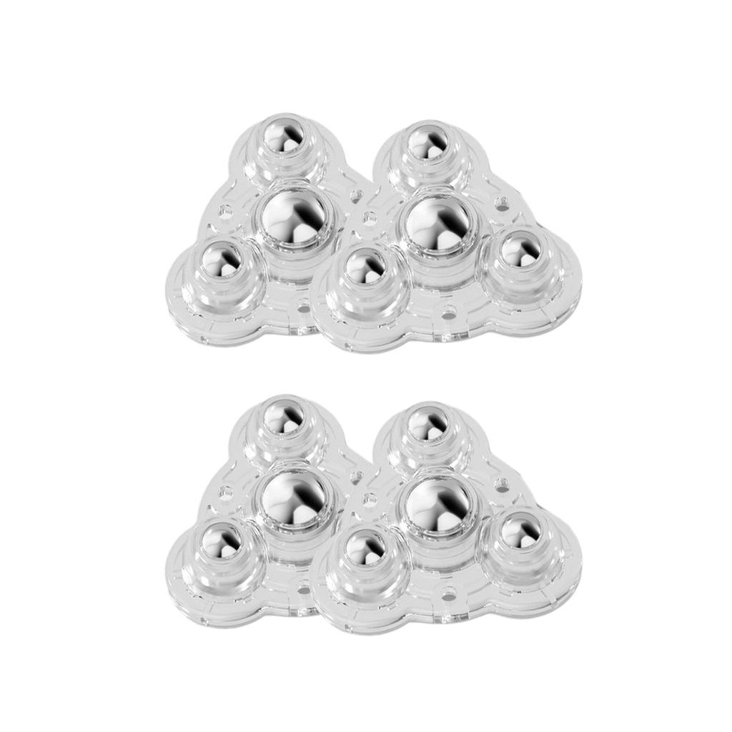 4 szt. Nie wiercić klejących się podstaw mebli kółka 360 stopni obracające się kółka kulowe przyklejane do mebli do sofy i łóżka